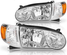 Cargar imagen en el visor de la galería, 2001-2002 Toyota Corolla Par Focos Fondo Cromado (Chofer &amp; Pasajero) - PAL Auto Parts
