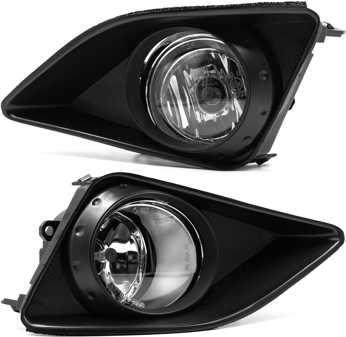 2009-2010 Toyota Corolla Par Focos Fog Lights Fondo Cromado (Chofer & Pasajero) - PAL Auto Parts