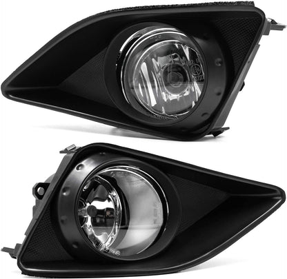 2009-2010 Toyota Corolla Par Focos Fog Lights Fondo Cromado (Chofer & Pasajero) - PAL Auto Parts