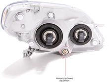 Cargar imagen en el visor de la galería, 2003-2008 Toyota Matrix Par Focos Fondo Cromado (Chofer &amp; Pasajero) - PAL Auto Parts
