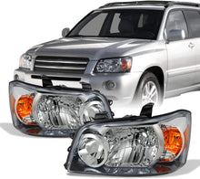 Cargar imagen en el visor de la galería, 2004-2006 Toyota HighLander Par Focos Fondo Cromado (Chofer &amp; Pasajero)
