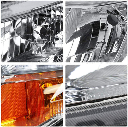 2012-2015 Honda Civic Par Focos Fondo Cromado (Chofer & Pasajero) - PAL Auto Parts