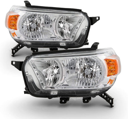 2010-2013 Toyota 4 Runner Par Focos Fondo Cromado (Chofer & Pasajero) - PAL Auto Parts
