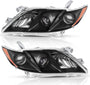 2007-2009 Toyota Camry Par Focos Fondo Negro (Chofer & Pasajero) - PAL Auto Parts