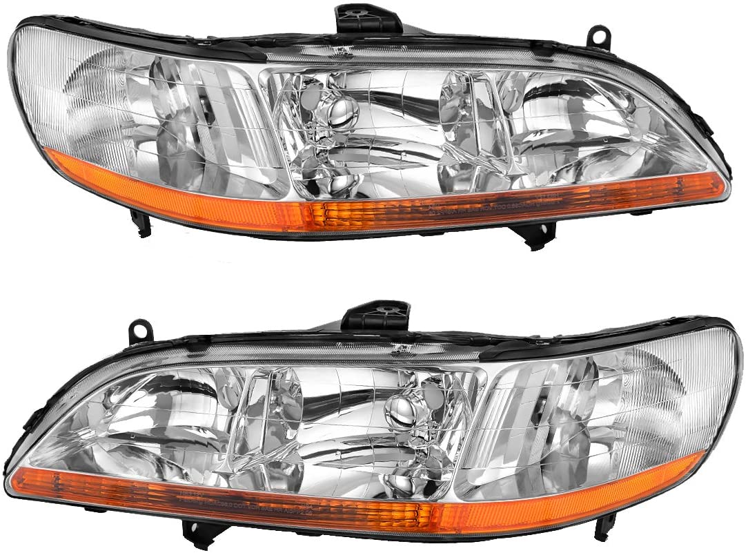 1998-2002 Honda Accord Par Focos Fondo Cromado (Chofer & Pasajero) - PAL Auto Parts