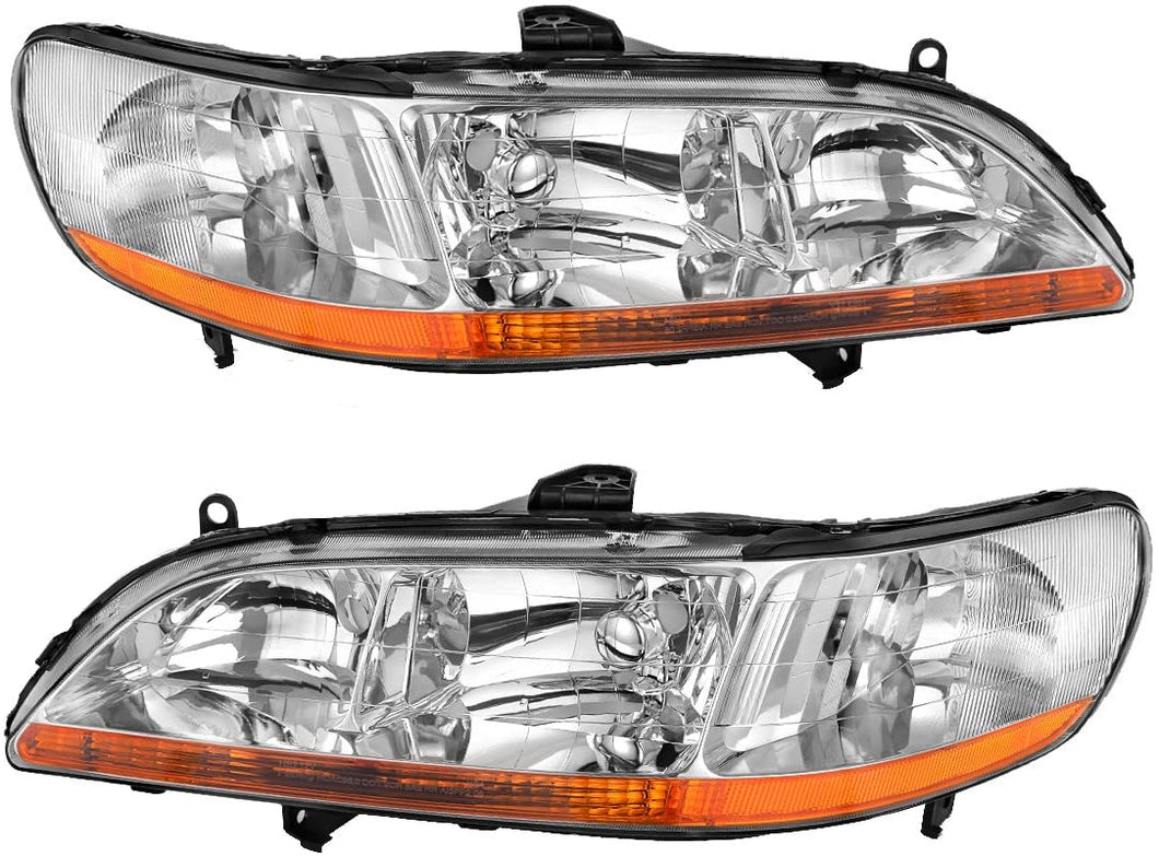 1998-2002 Honda Accord Par Focos Fondo Cromado (Chofer & Pasajero) - PAL Auto Parts