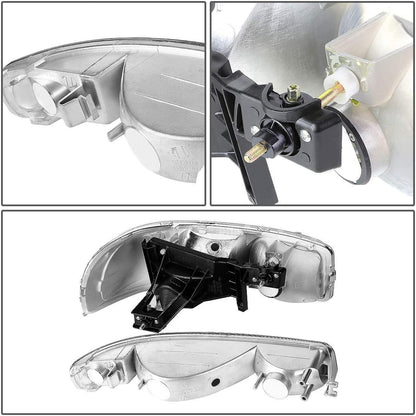 1999-2007 GMC Sierra Par Focos Fondo Cromado (Chofer & Pasajero) - PAL Auto Parts