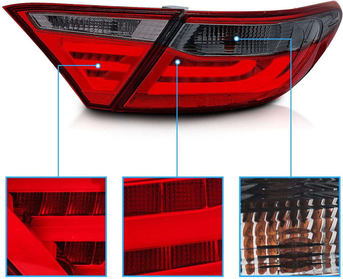 2015-2016 TOYOTA CAMRY PAR FOCOS TRASEROS CROMADO (CHOFER & PASAJERO) - PAL Auto Parts