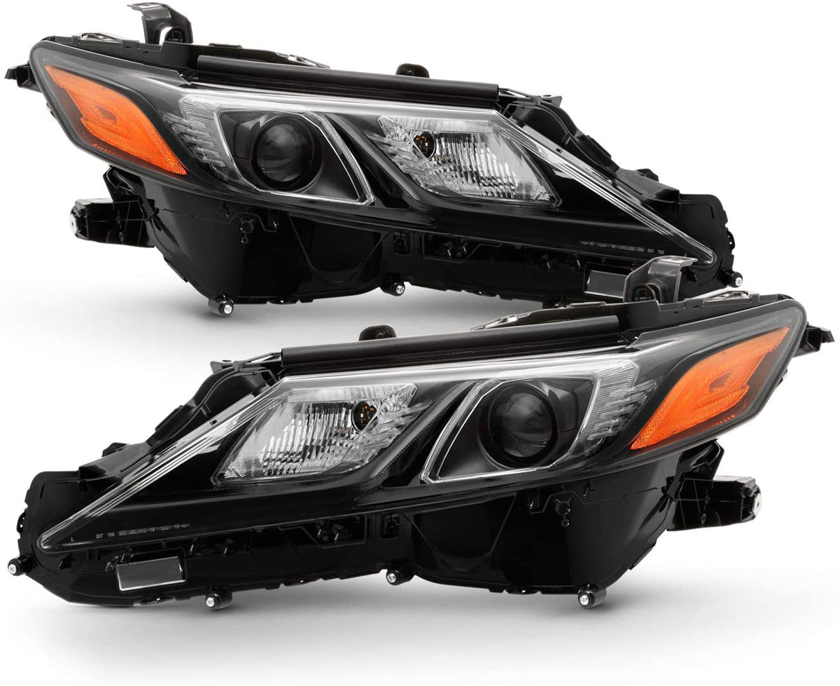 2018-2019 TOYOTA CAMRY PAR FOCOS LED DRL PROJECTOR FONDO NEGRO (CHOFER & PASAJERO) - PAL Auto Parts