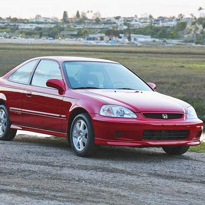 1999-2000 Honda Civic Par Focos Fondo Cromado (Chofer & Pasajero) - PAL Auto Parts