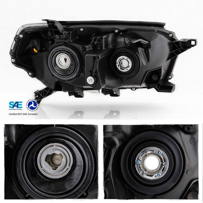 2010-2013 Toyota 4 Runner Par Focos Fondo Cromado (Chofer & Pasajero) - PAL Auto Parts