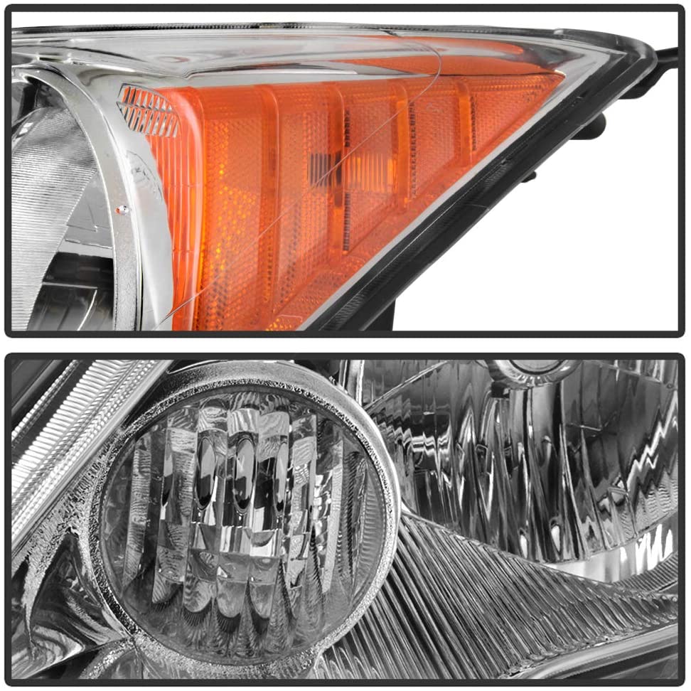 2007-2011 Honda CR-V/CRV Par Focos Fondo Cromado (Chofer & Pasajero) - PAL Auto Parts