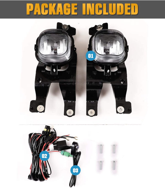 2008-2010 Ford F-250 350 450 Fog Lights Smoked (Chofer & Pasajero) - PAL Auto Parts
