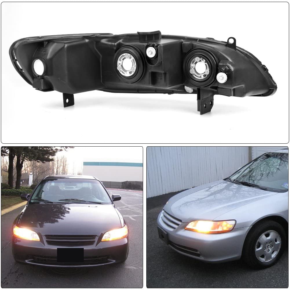 1998-2002 Honda Accord Par Focos Fondo Cromado (Chofer & Pasajero) - PAL Auto Parts