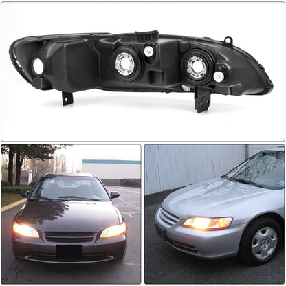 1998-2002 Honda Accord Par Focos Fondo Cromado (Chofer & Pasajero) - PAL Auto Parts