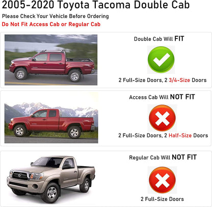 2005-2023 Toyota Tacoma Doble Cabina Roof Rack / Rack de Techo