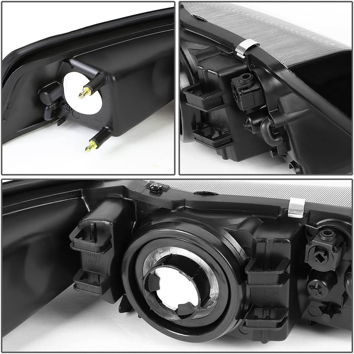 1999-2004 Ford Mustang Par Focos Fondo Cromado (Chofer & Pasajero) - PAL Auto Parts