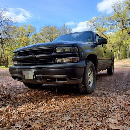 1999-2002 GMC Sierra Par Focos Fondo Negro (Chofer & Pasajero) - PAL Auto Parts