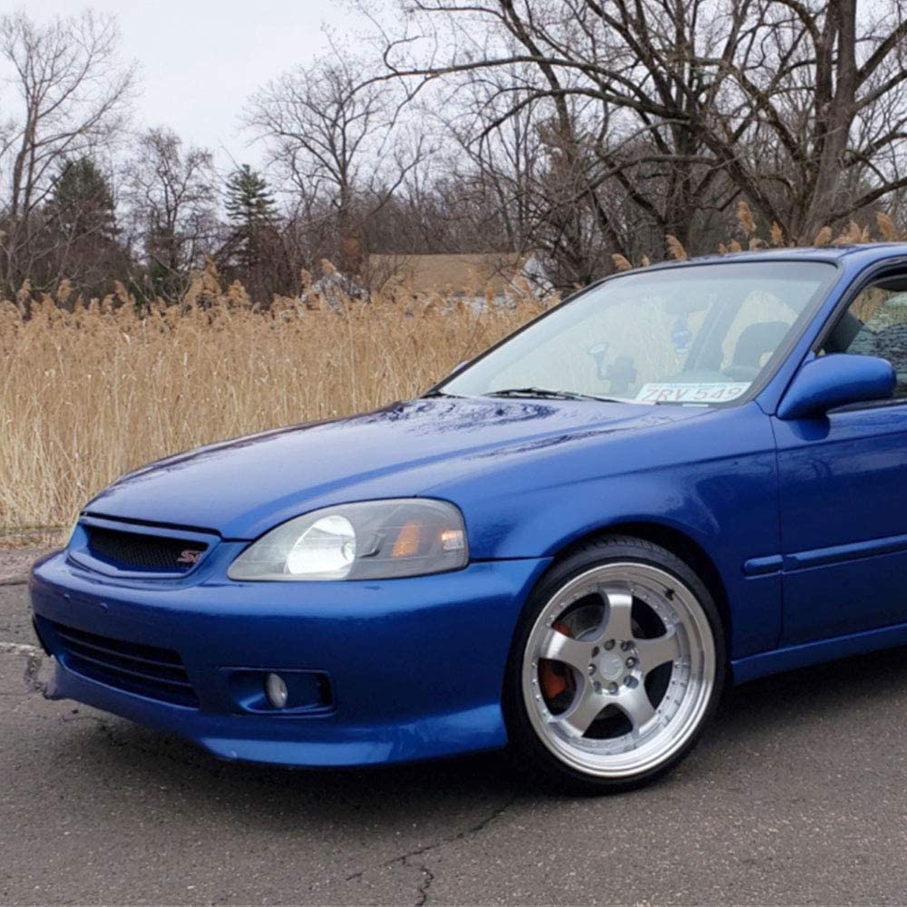 1999-2000 Honda Civic Par Focos Fondo Negro (Chofer & Pasajero) - PAL Auto Parts