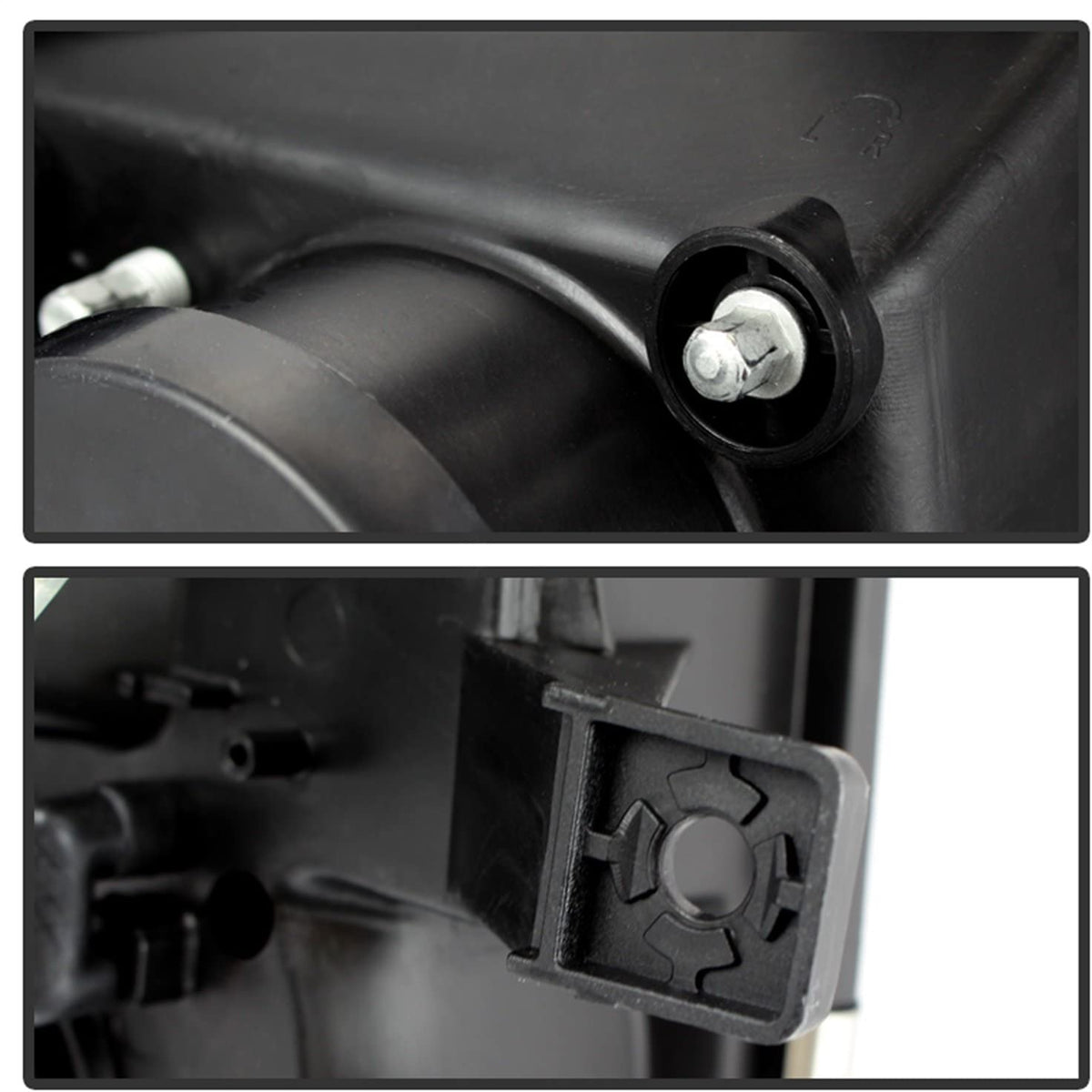2009-2014 Ford F-150 Raptor SVT LED Tube DRL Projector Par Focos Fondo Negro (Chofer & Pasajero) - PAL Auto Parts