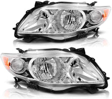 Cargar imagen en el visor de la galería, 2009-2010 Toyota Corolla Par Focos Fondo Cromado (Chofer &amp; Pasajero) - PAL Auto Parts

