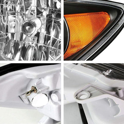 2005-2006 Toyota Camry Par Focos Fondo Negro (Chofer & Pasajero) - PAL Auto Parts