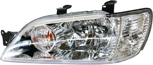 2002-2003 Mitsubishi Lancer Par Focos Fondo Cromado (Chofer & Pasajero) - PAL Auto Parts