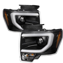 Cargar imagen en el visor de la galería, 2009-2014 Ford F-150 Raptor SVT LED Tube DRL Projector Par Focos Fondo Negro (Chofer &amp; Pasajero) - PAL Auto Parts

