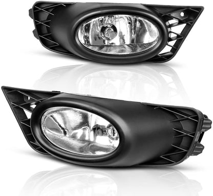 2009-2011 Honda Civic Sedan Par Fog Lights Fondo Cromado (Chofer & Pasajero) - PAL Auto Parts