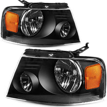 Cargar imagen en el visor de la galería, 2004-2008 Ford F-150 Par Focos Fondo Negro (Chofer &amp; Pasajero) - PAL Auto Parts

