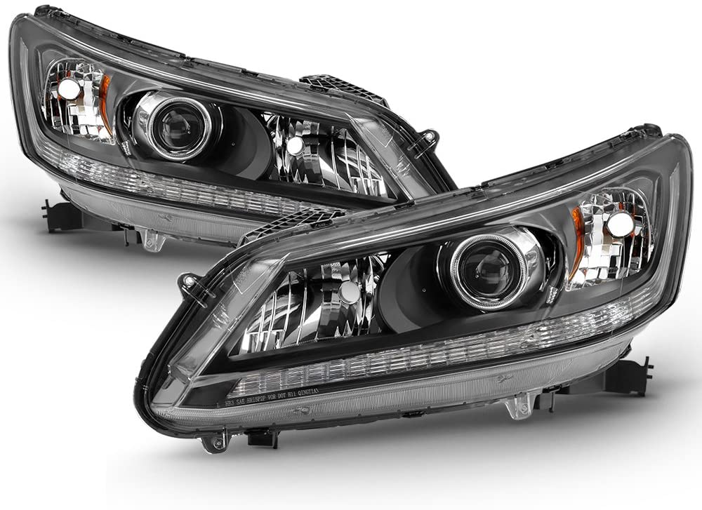 2013-2015 Honda Accord Par Focos Fondo Negro (Chofer & Pasajero) - PAL Auto Parts