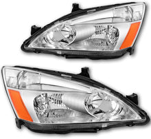 Cargar imagen en el visor de la galería, 2003-2007 Honda Accord Par Focos Fondo Cromado (Chofer &amp; Pasajero) - PAL Auto Parts
