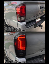 Cargar imagen en el visor de la galería, 2016-2021 Toyota Tacoma Sport Par Focos Traseros Fondo Negro LED (Chofer &amp; Pasajero) - PAL Auto Parts
