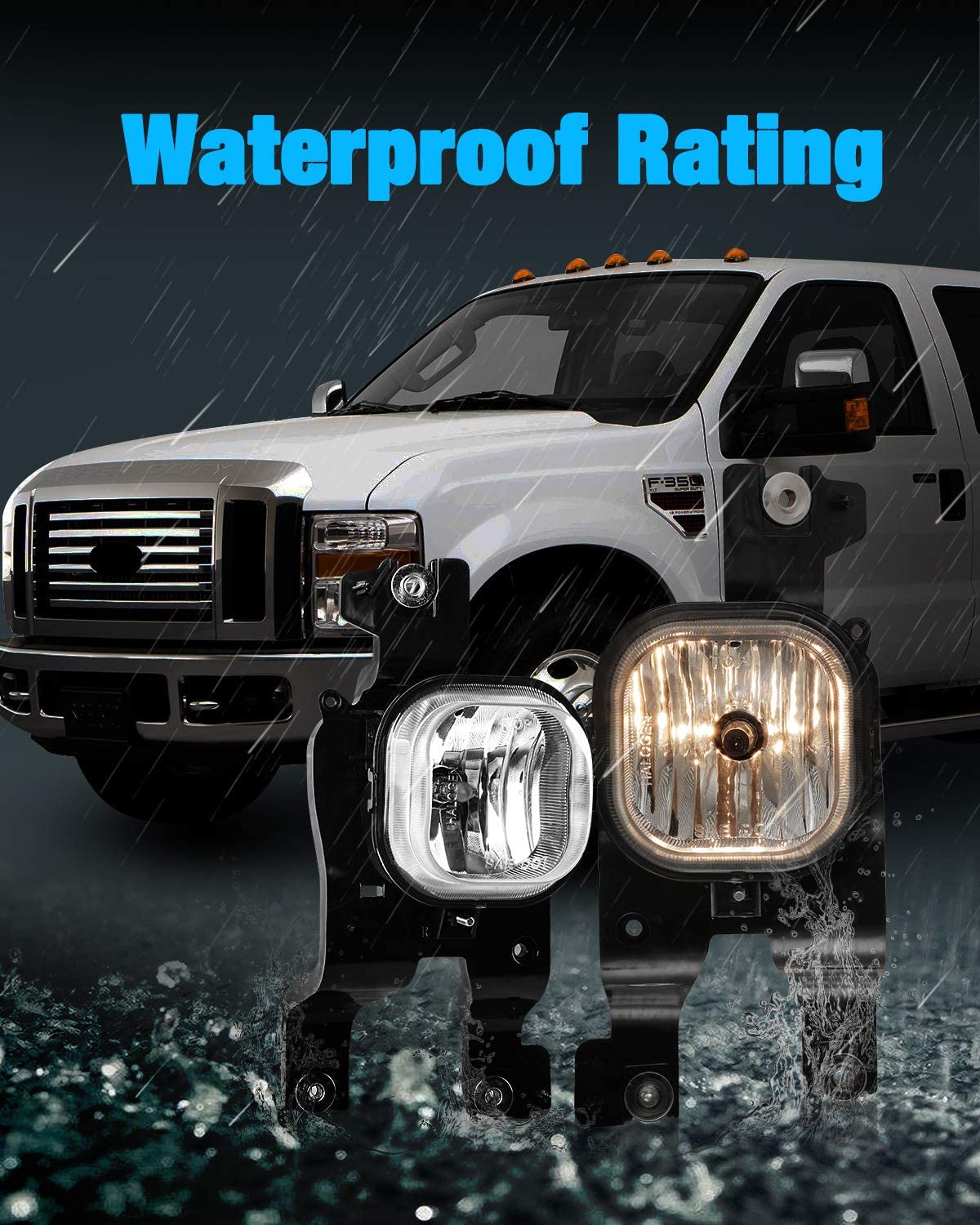 2008-2010 Ford F-250 350 450 Fog Lights (Chofer & Pasajero) - PAL Auto Parts