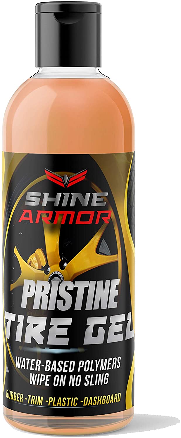 Shine Armor TIRE GEL - mantiene los neumáticos negros y limpios con polímeros a base de agua - PAL Auto Parts