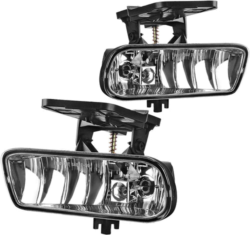 1999-2002 GMC Sierra/2000-2006 GMC Yukon Par Fog Lights Fondo Cromado (Chofer & Pasajero) - PAL Auto Parts