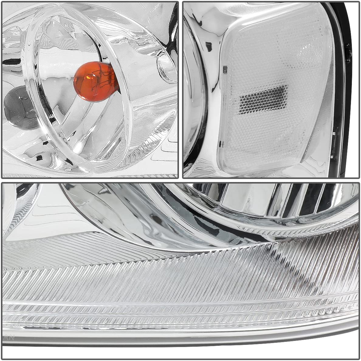 2004-2008 Ford F-150 Par Focos Fondo Claro (Chofer & Pasajero) - PAL Auto Parts