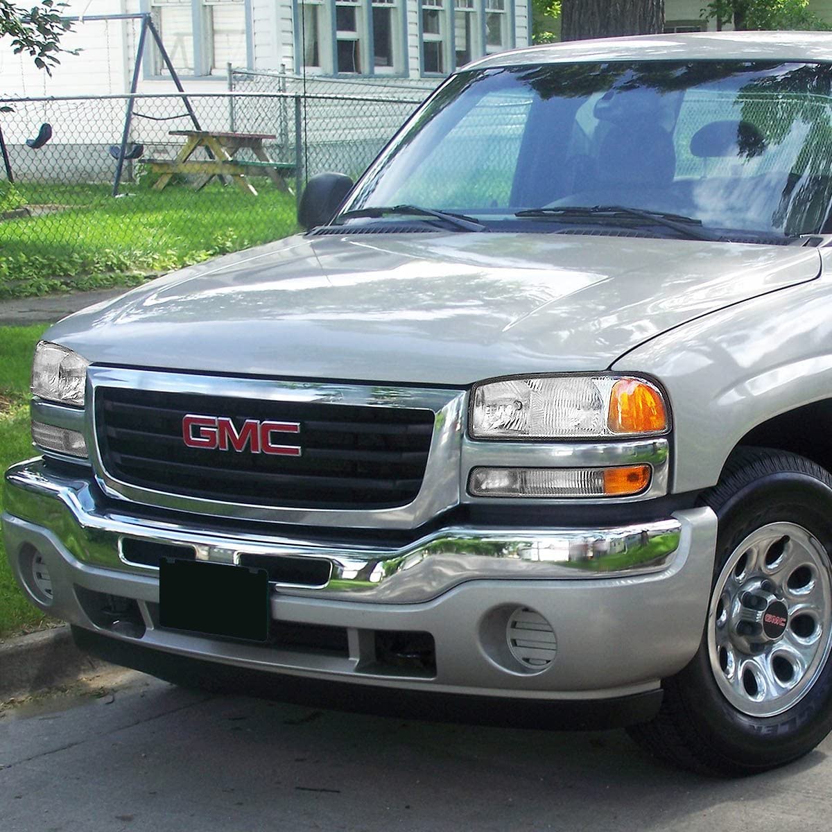 1999-2007 GMC Sierra Par Focos Fondo Cromado (Chofer & Pasajero) - PAL Auto Parts