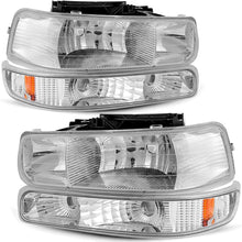 Cargar imagen en el visor de la galería, 1999-2002 Chevrolet Silverado Par Focos Fondo Cromado (Chofer &amp; Pasajero) - PAL Auto Parts
