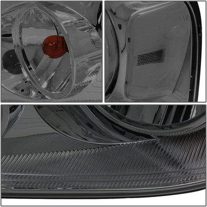 2004-2008 Ford F-150 Par Focos Fondo Cromado (Chofer & Pasajero) - PAL Auto Parts