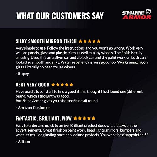 Shine Armor Fortify - Esmalte de capa superior hidrofóbico y protección selladora de pintura de polímero - PAL Auto Parts