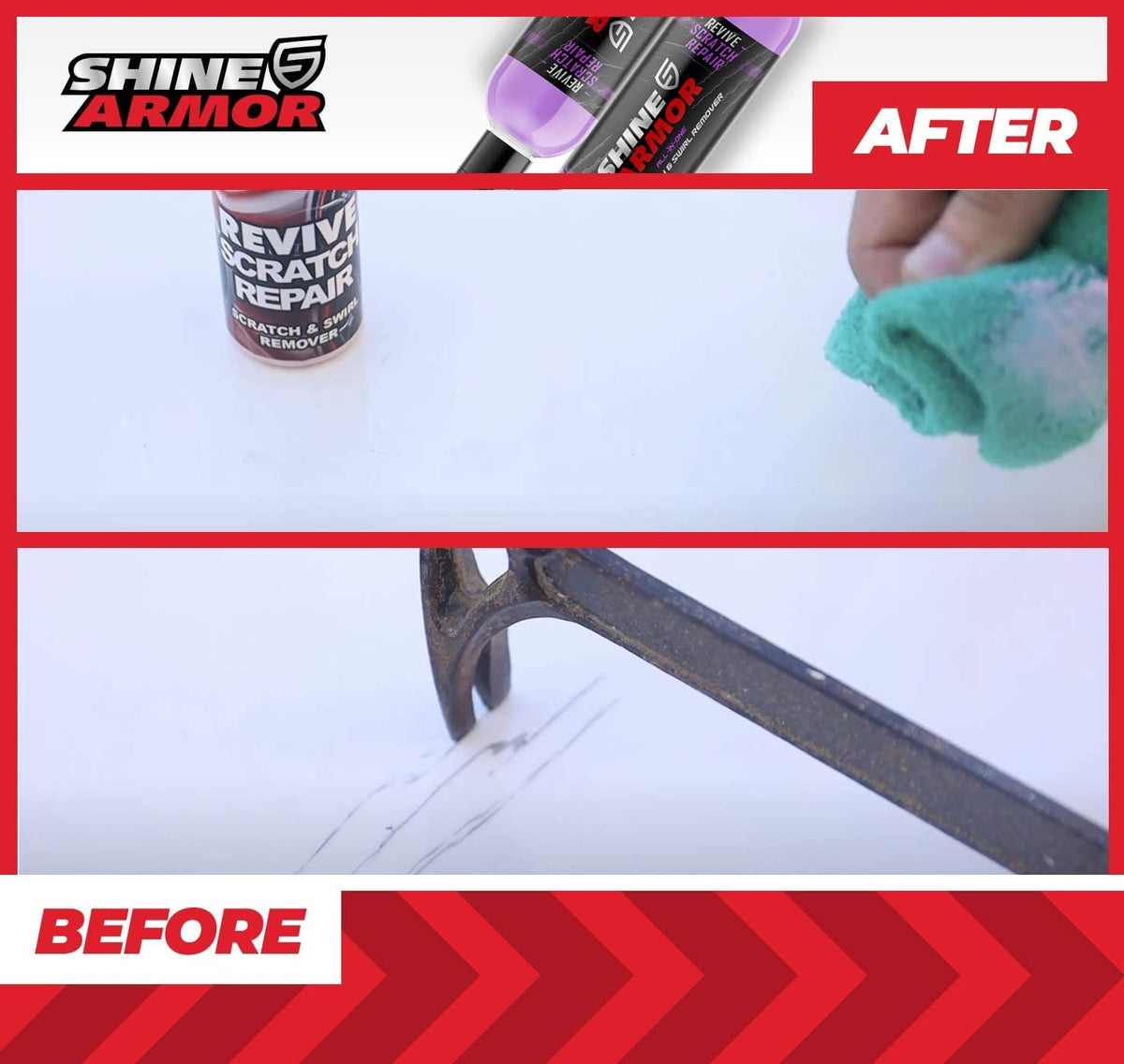 Shine Armor Revive - Reparador de arañazos y raspones, Pulitura, Brillo. - PAL Auto Parts