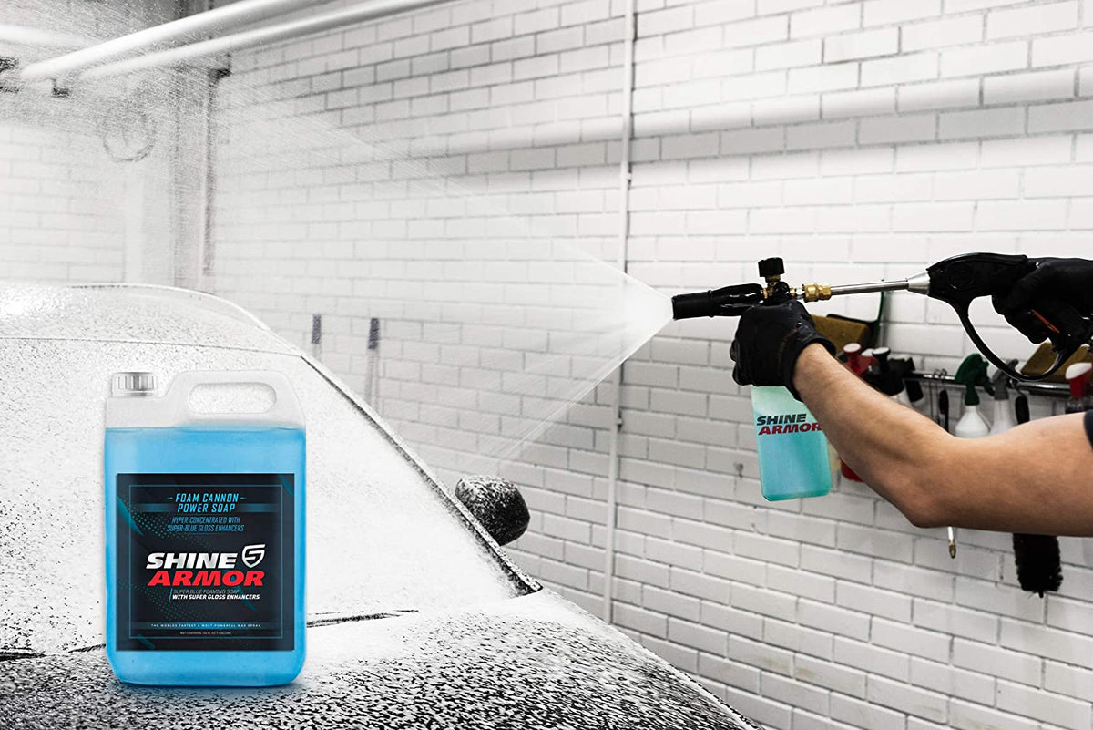 Shine Armor BEST CAR SOAP 128oz - Jabón de lavado de coches con gel de brillo ultra concentrado para lavado de coches - PAL Auto Parts