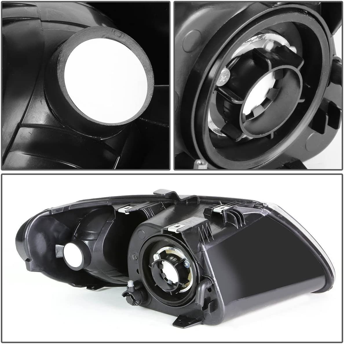 2001-2007 Dodge Caravan/Chrysler Town & Country Par Focos Fondo Negro (Chofer & Pasajero) - PAL Auto Parts