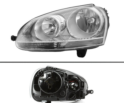 2006-2008 Volskagen Jetta Gti Par Focos Fondo Cromado (Chofer & Pasajero) - PAL Auto Parts