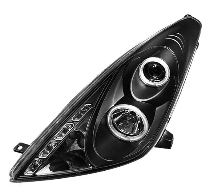 2000-2005 Toyota Celica LED HALO Porjector Par Focos Fondo Negro ( Chofer & Pasajero) - PAL Auto Parts