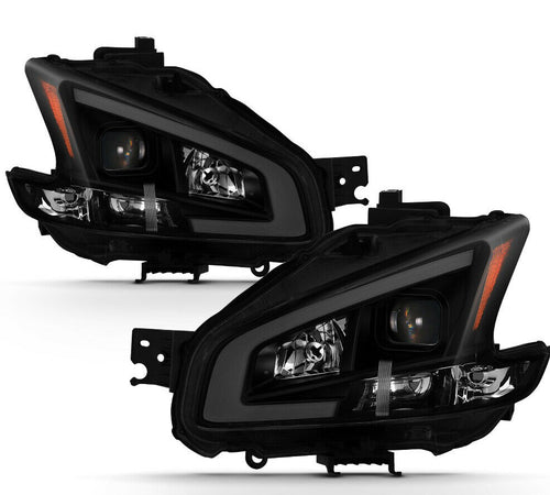 2009-2014 Nissan Maxima Par Focos Delanteros Fondo HUMO LED TUBE ( Chofer & Pasajero) - PAL Auto Parts