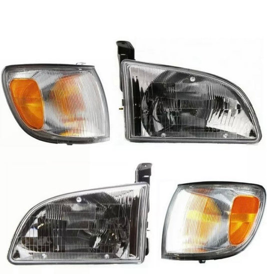 1999-2000 Toyota Sienna Par Focos Fondo Cromado ( Chofer & Pasajero) - PAL Auto Parts