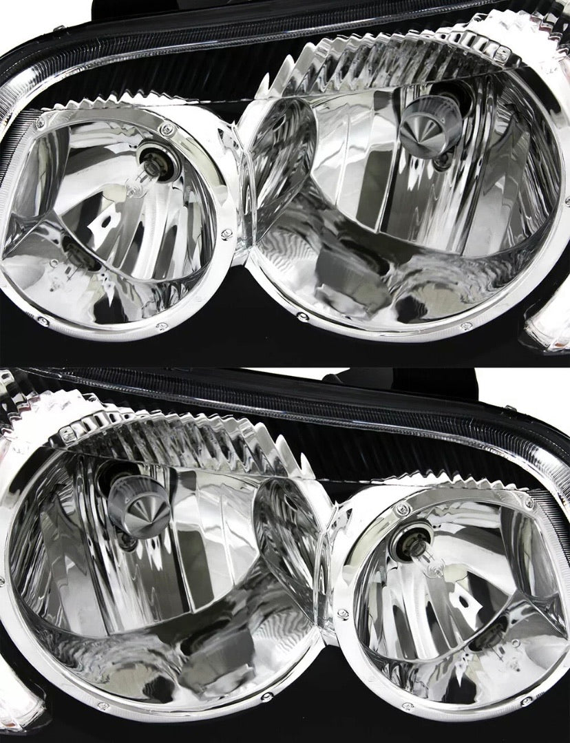 2001-2003 Toyota HighLander Par Focos Fondo Negro (Chofer & Pasajero) - PAL Auto Parts