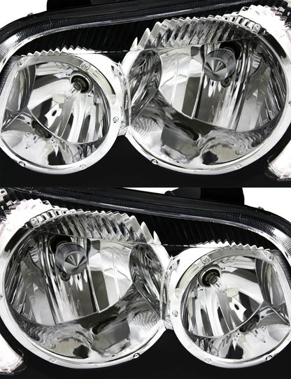 2001-2003 Toyota HighLander Par Focos Fondo Negro (Chofer & Pasajero) - PAL Auto Parts